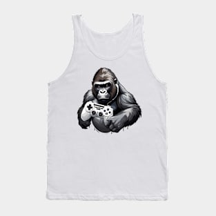 Funny Gorilla gamer Tank Top